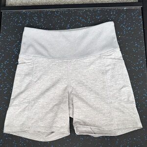 Zobha Light Gray Athletic Shorts
